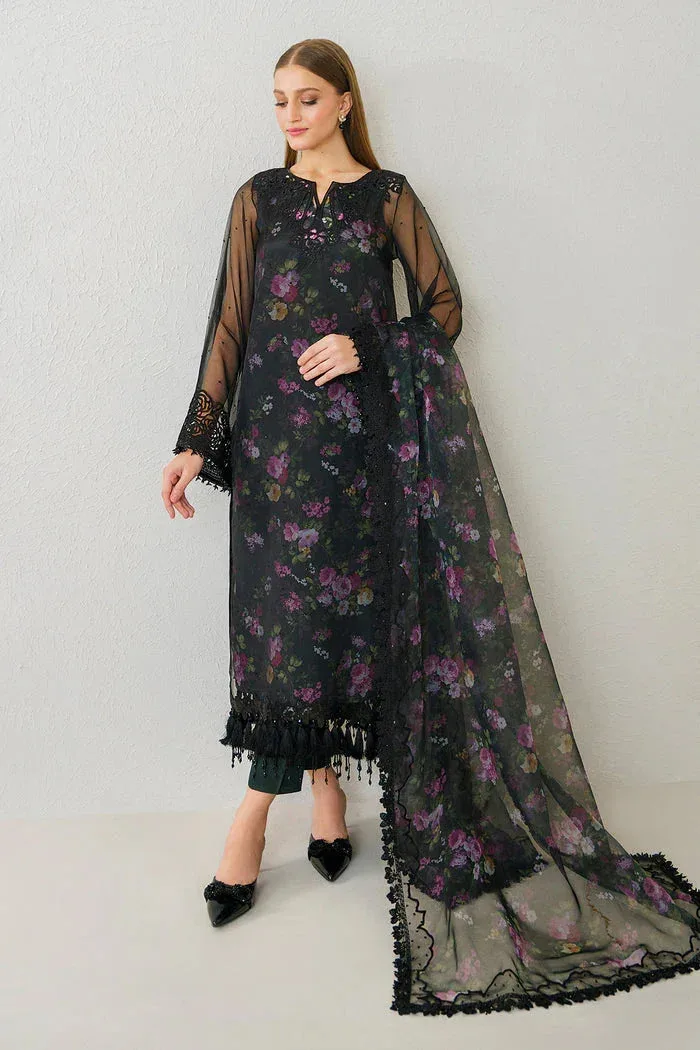 Baroque Luxury Formals 24 Black Organza – view 5 – Poshaq