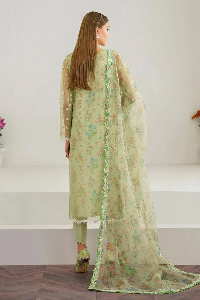 Baroque Luxury Formals 24 Parrot Green Organza – view 2 – Poshaq