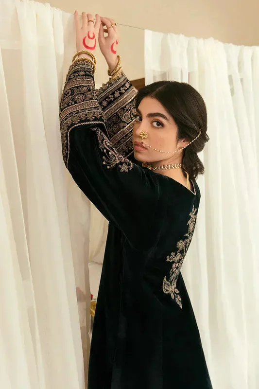 Baroque Jahanara Luxury Velvet 23 Organza – view 1 – Poshaq