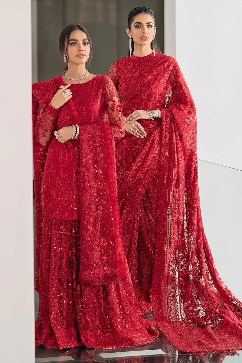 Baroque Chantelle 23 Red Silk – view 2 – Poshaq