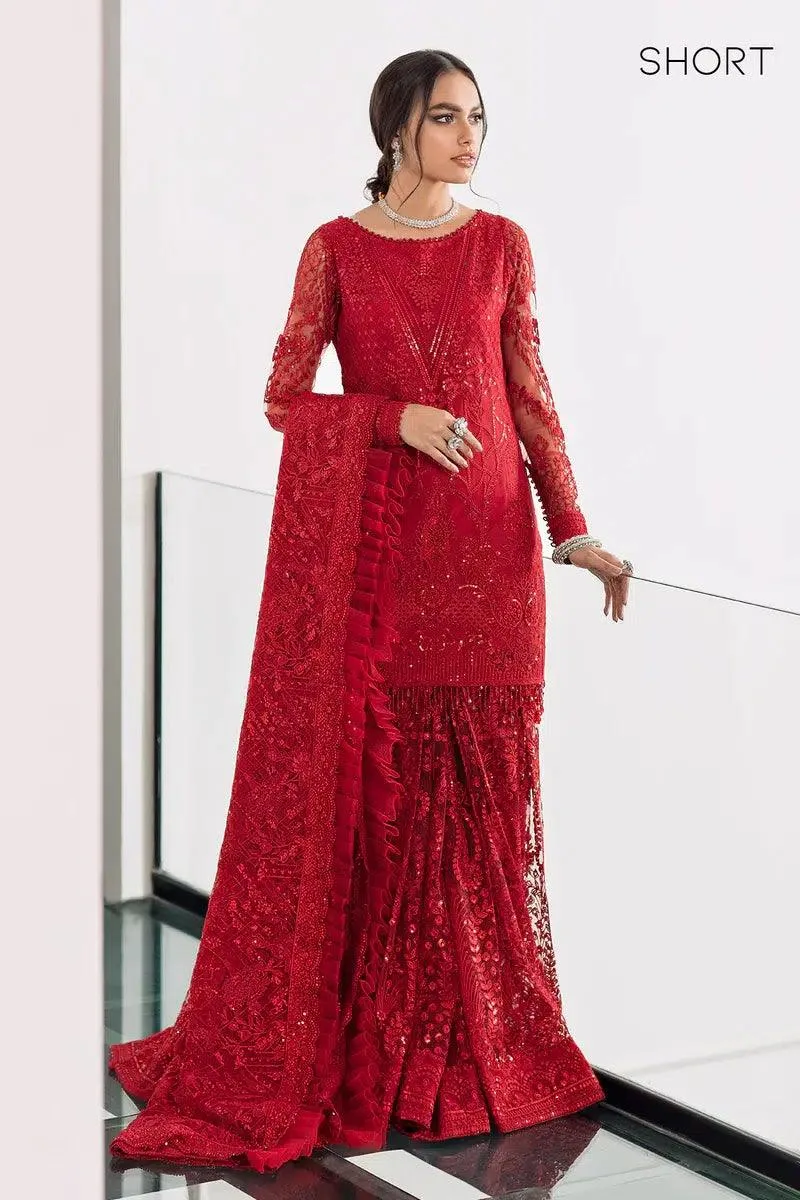 Baroque Chantelle 23 Red Silk – view 3 – Poshaq