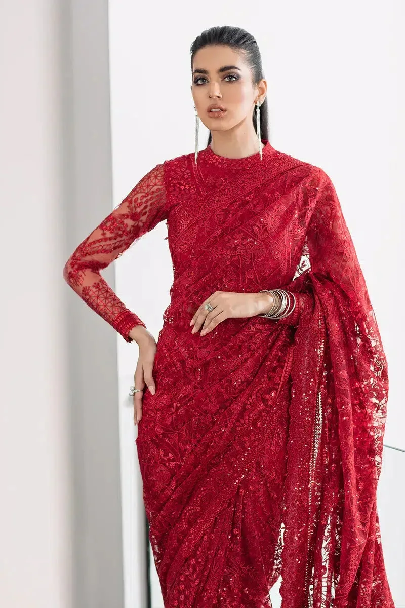 Baroque Chantelle 23 Red Silk – view 8 – Poshaq