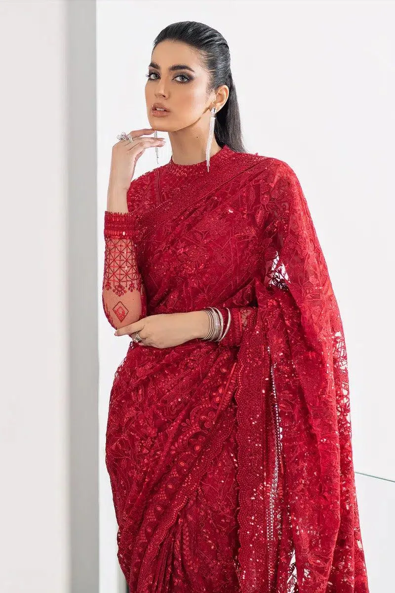 Baroque Chantelle 23 Red Silk – view 9 – Poshaq