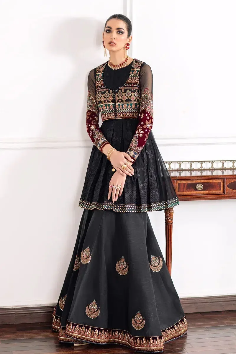 Baroque Chantelle 23 Black Organza – view 4 – Poshaq