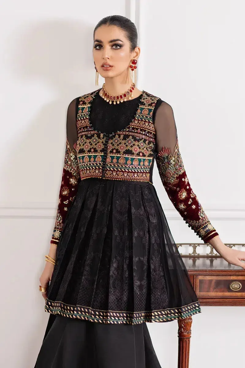 Baroque Chantelle 23 Black Organza – view 8 – Poshaq