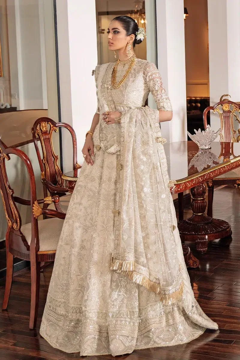 Baroque Chantelle 23 Off White Silk – view 3 – Poshaq