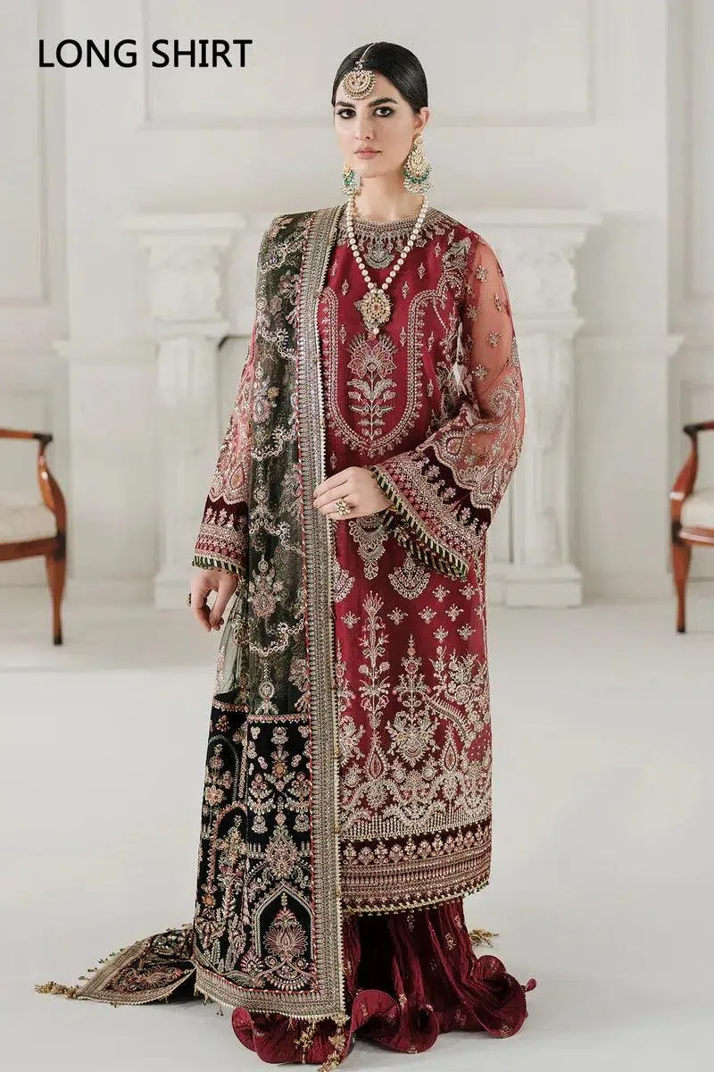 Baroque Chantelle 23 Maroon Velvet – view 3 – Poshaq