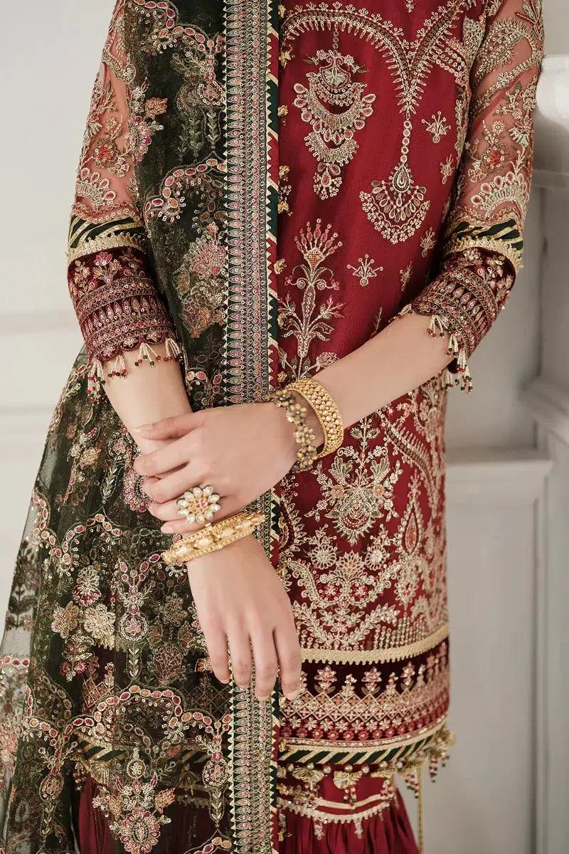 Baroque Chantelle 23 Maroon Velvet – view 4 – Poshaq