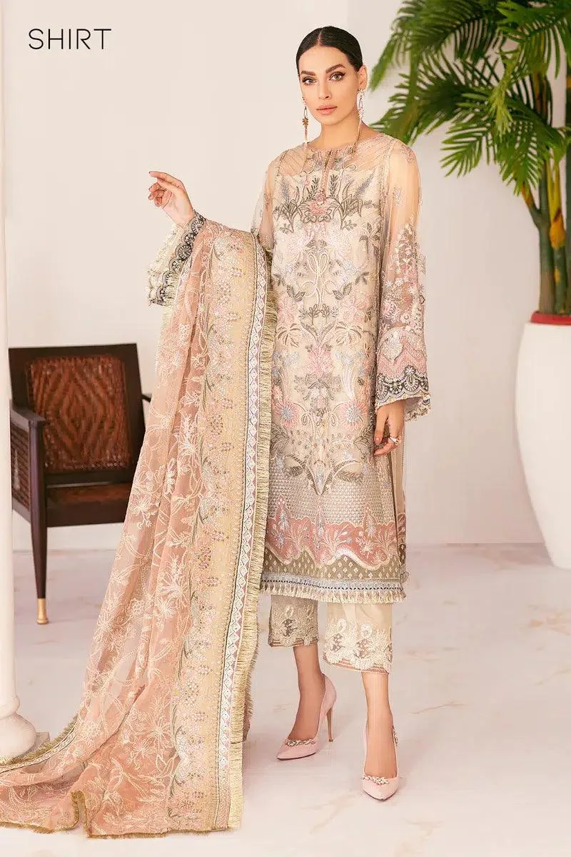Baroque Chantelle 23 Beige Organza – view 2 – Poshaq