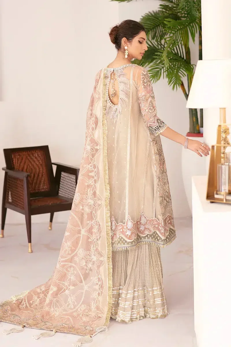 Baroque Chantelle 23 Beige Organza – view 6 – Poshaq