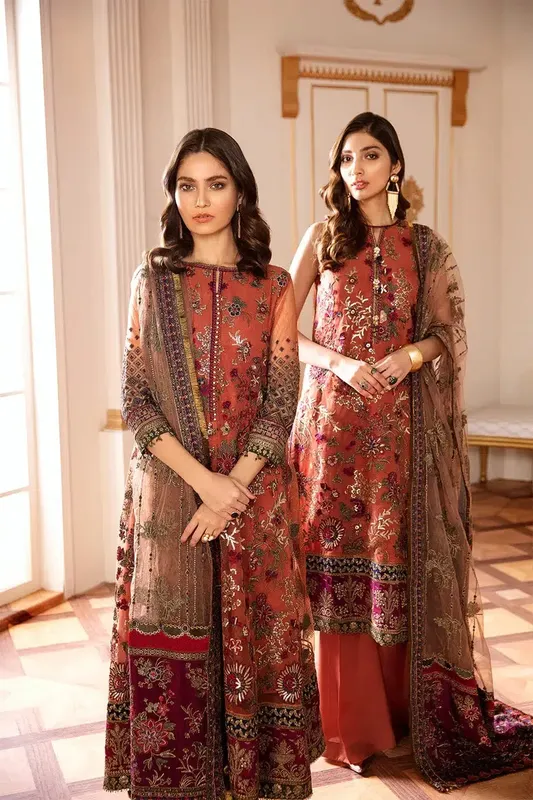 Baroque Chantelle 23 Orange Silk – view 1 – Poshaq