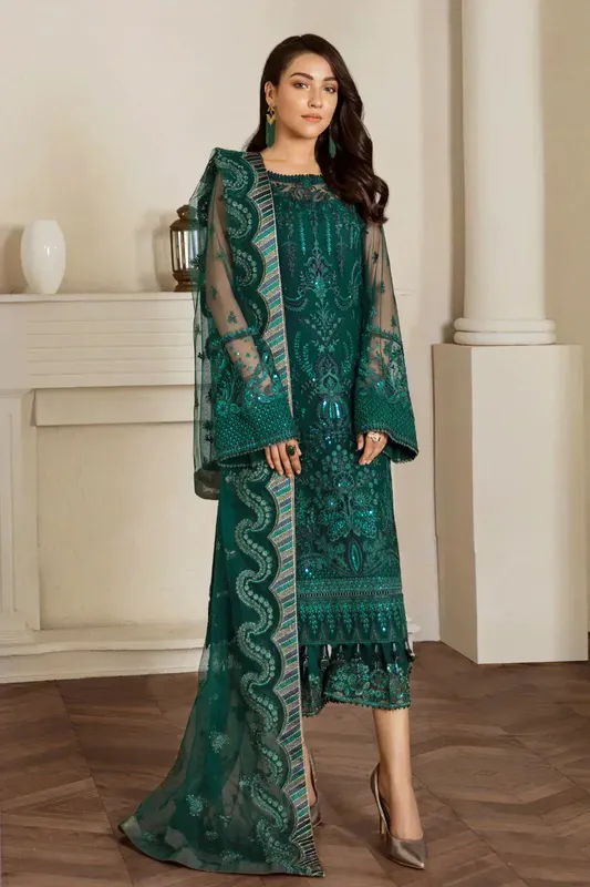 Baroque Formals Collection Bottle Green Grip – view 1 – Poshaq
