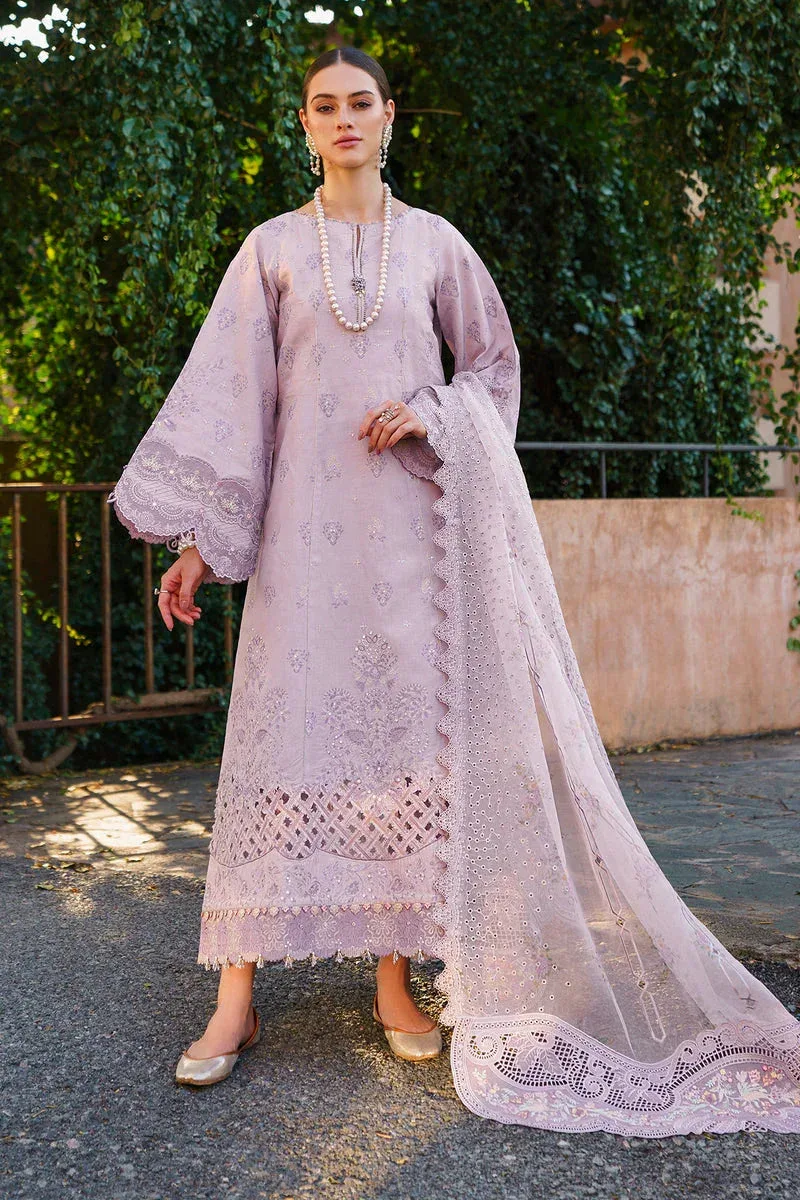 Baroque Swiss Lawn 24 Pink Organza – view 1 – Poshaq