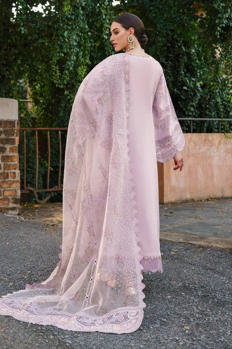 Baroque Swiss Lawn 24 Pink Organza – view 2 – Poshaq