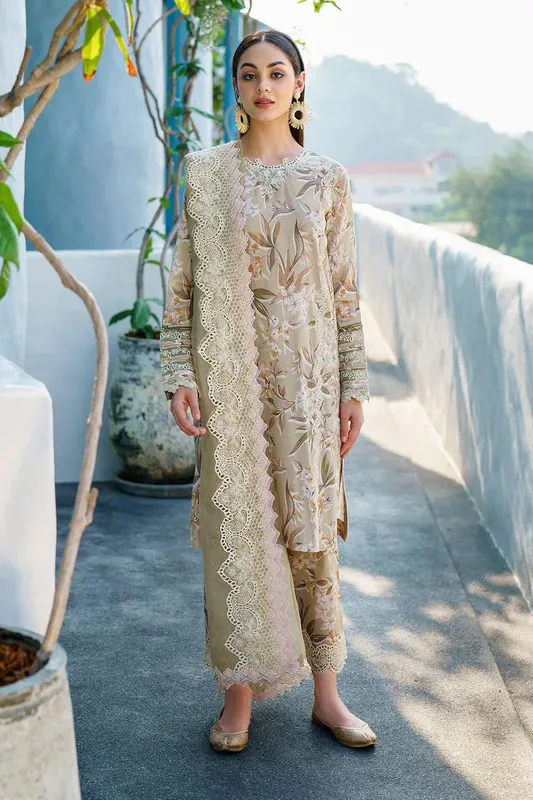 Baroque Lawn Collection 24 Organza – view 1 – Poshaq