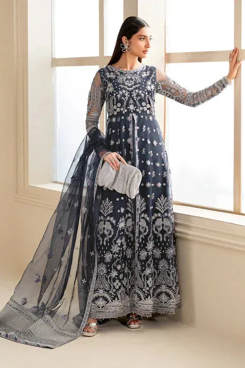 Baroque Luxury Pret 24 Black Organza – view 1 – Poshaq