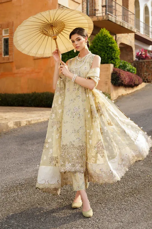 Baroque Luxury Pret 24 Organza – view 1 – Poshaq