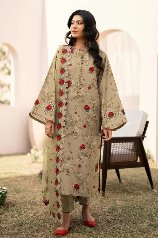 Baroque Luxury Pret 24 Organza – view 1 – Poshaq