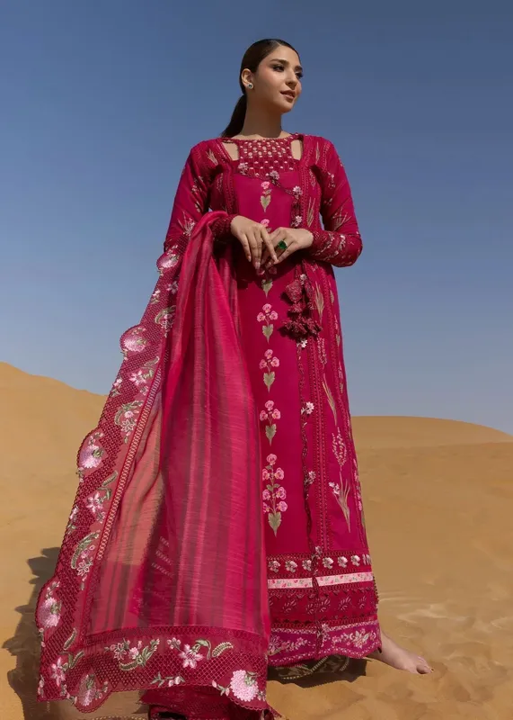 Crimson Floe by Crimson Magenta Organza – view 1 – Poshaq