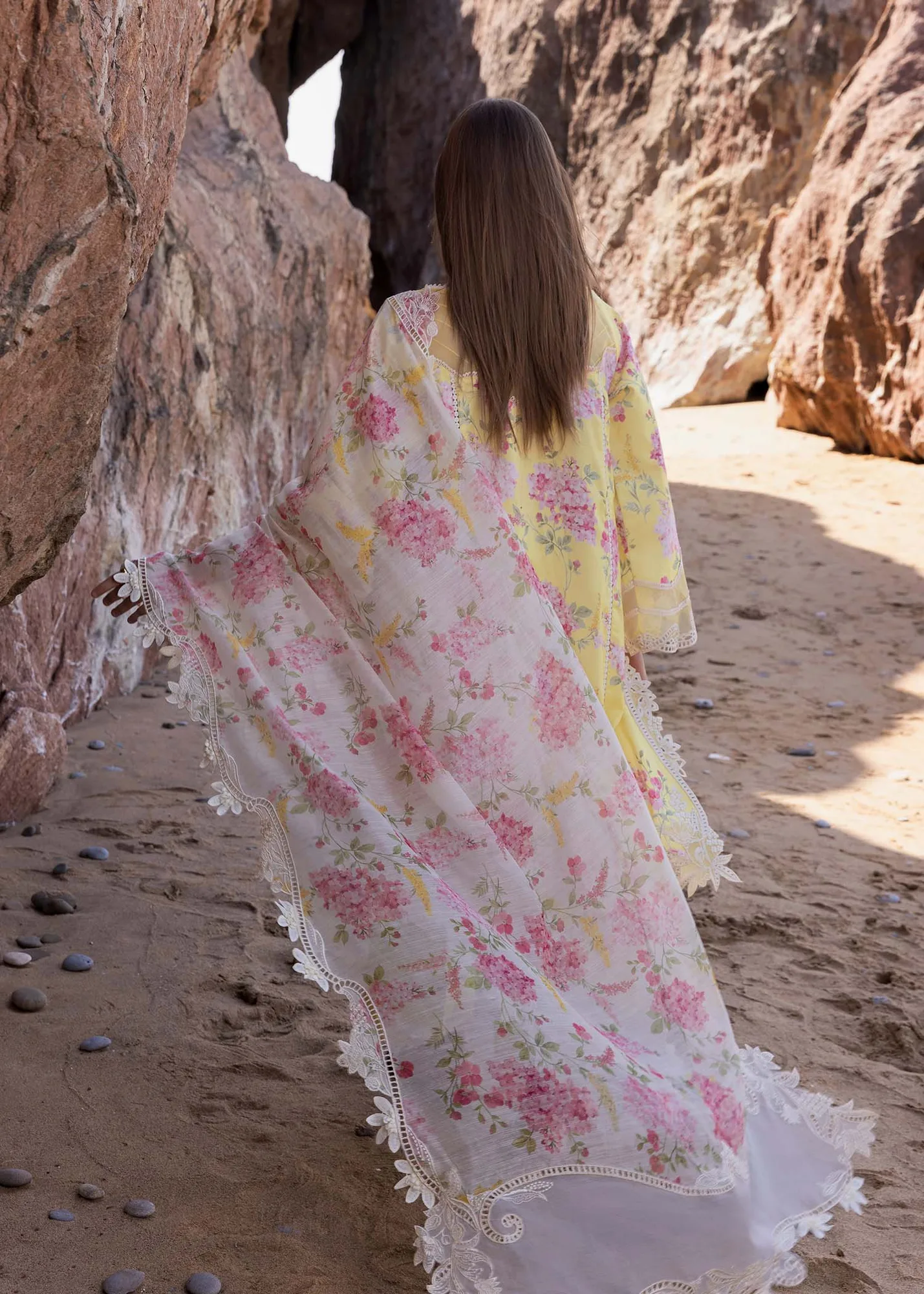 Crimson Floe by Crimson Yellow Organza – view 2 – Poshaq