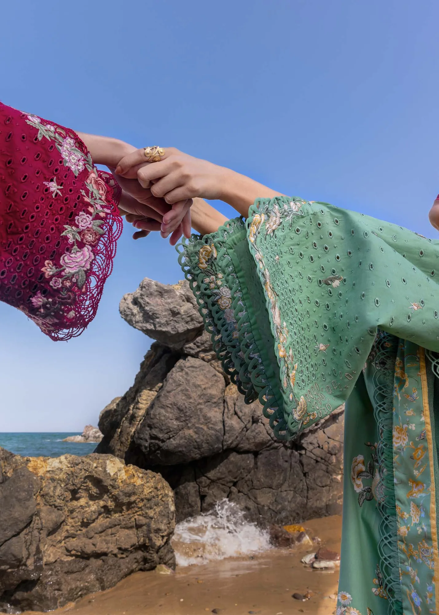 Crimson Floe by Crimson Berry Organza – view 6 – Poshaq
