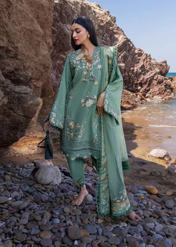 Crimson Floe by Crimson Sage Green Organza – view 1 – Poshaq
