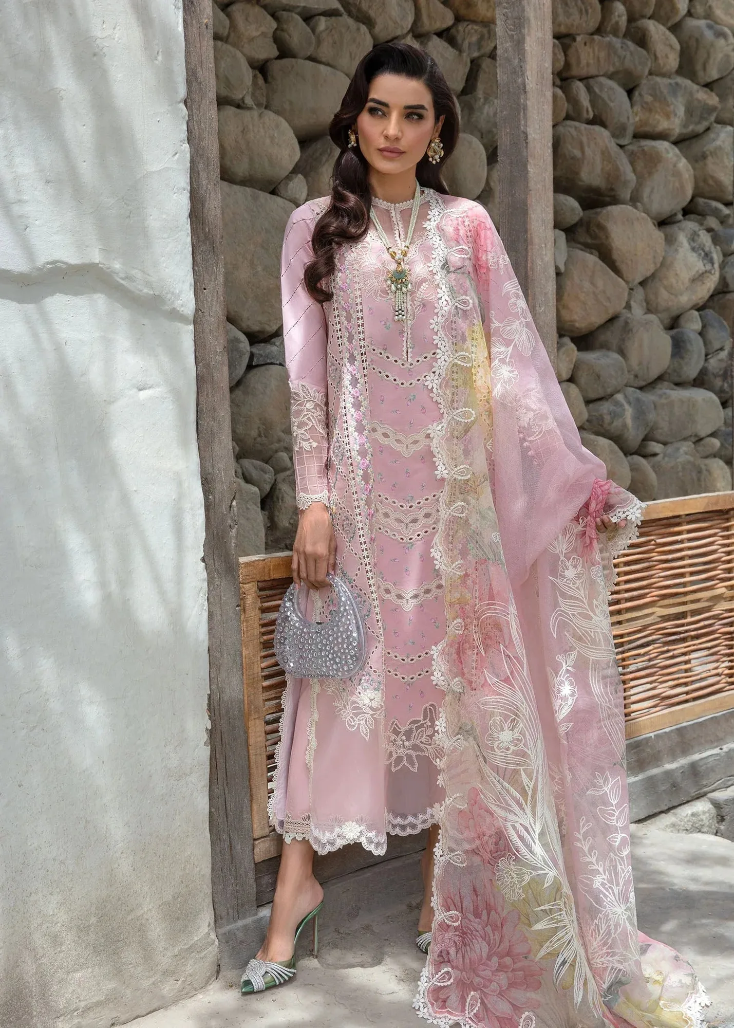 Crimson Lawn 2024 Pink Cotton – view 1 – Poshaq