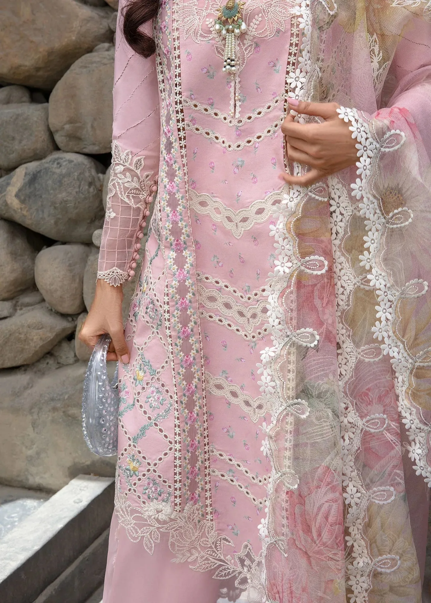 Crimson Lawn 2024 Pink Cotton – view 3 – Poshaq