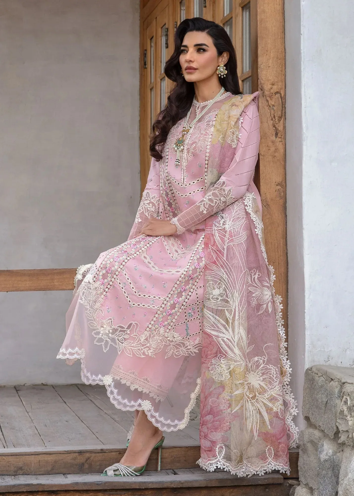 Crimson Lawn 2024 Pink Cotton – view 4 – Poshaq