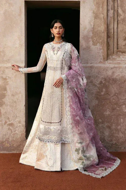 Ayzel Kaashvi Wedding Formals 25 Silver Organza – view 1 – Poshaq