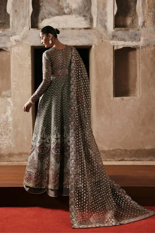Ayzel Kaashvi Wedding Formals 25 Silver Organza – view 2 – Poshaq