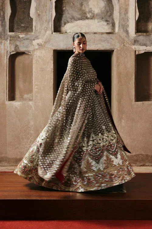 Ayzel Kaashvi Wedding Formals 25 Silver Organza – view 6 – Poshaq