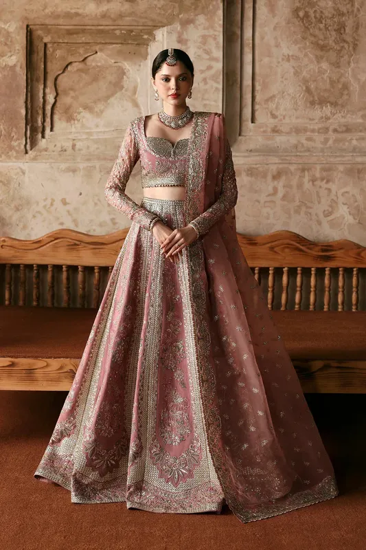 Ayzel Kaashvi Wedding Formals 25 Silver Raw Silk – view 1 – Poshaq
