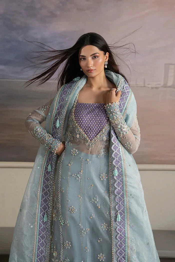 Ayzel Solaris Wedding Formals 25 Ice Blue Organza – view 4 – Poshaq