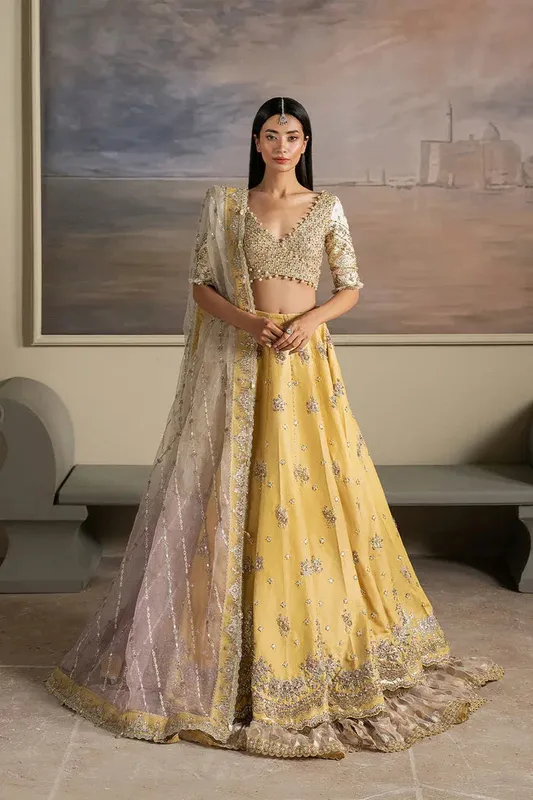 Ayzel Solaris Wedding Formals 25 Yellow Silk – view 1 – Poshaq