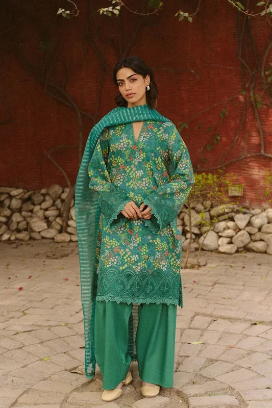 Ayzel The Bare Minimum Green Organza – view 1 – Poshaq