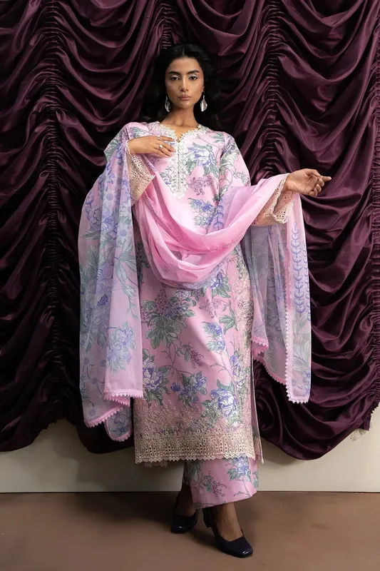 Ayzel The Bare Minimum Rose Pink Lawn – view 1 – Poshaq