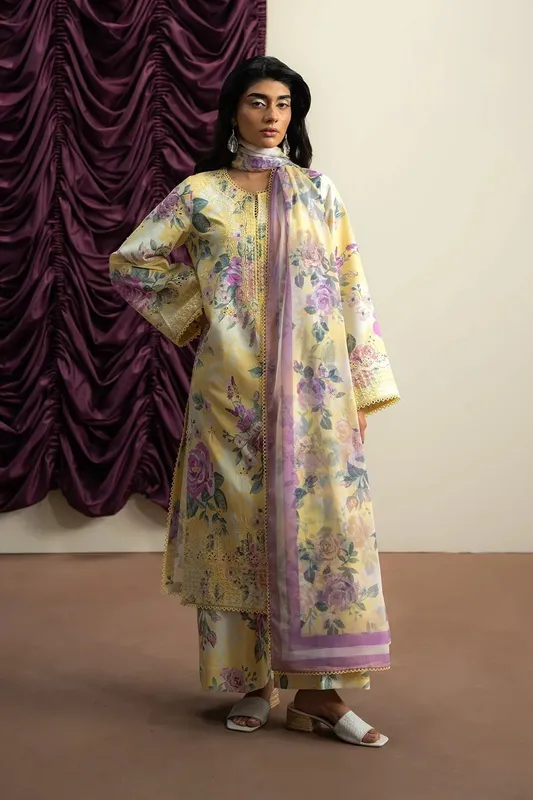 Ayzel The Bare Minimum Maize Yellow Lawn – view 1 – Poshaq