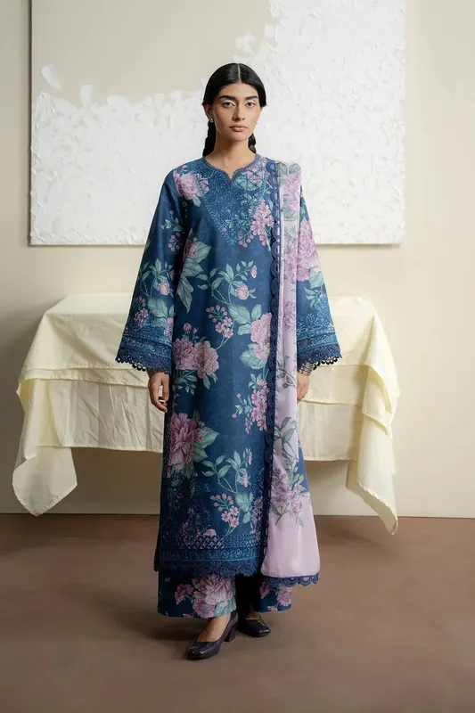 Ayzel The Bare Minimum Cobalt Blue Lawn – view 1 – Poshaq