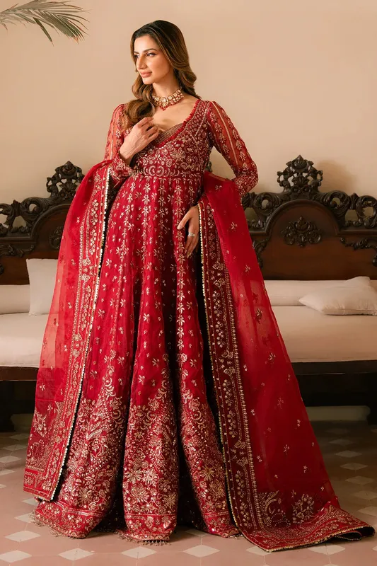 Ayzel Solene Wedding Formals Red Raw Silk – view 1 – Poshaq