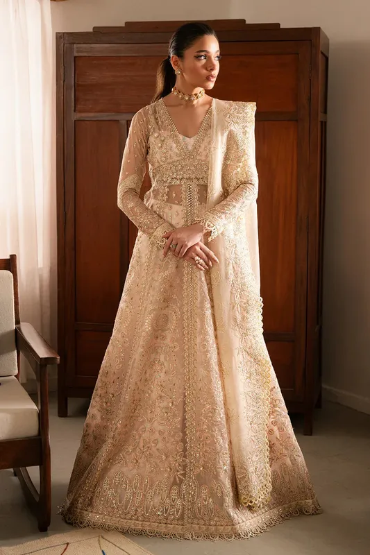 Ayzel Solene Wedding Formals Ivory Organza – view 1 – Poshaq