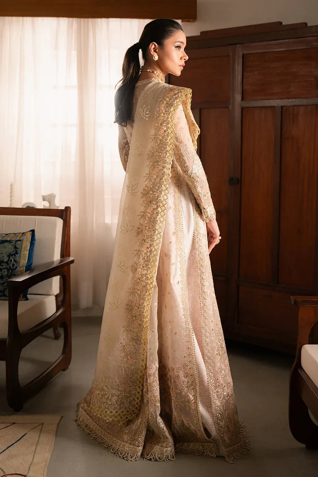 Ayzel Solene Wedding Formals Ivory Organza – view 2 – Poshaq