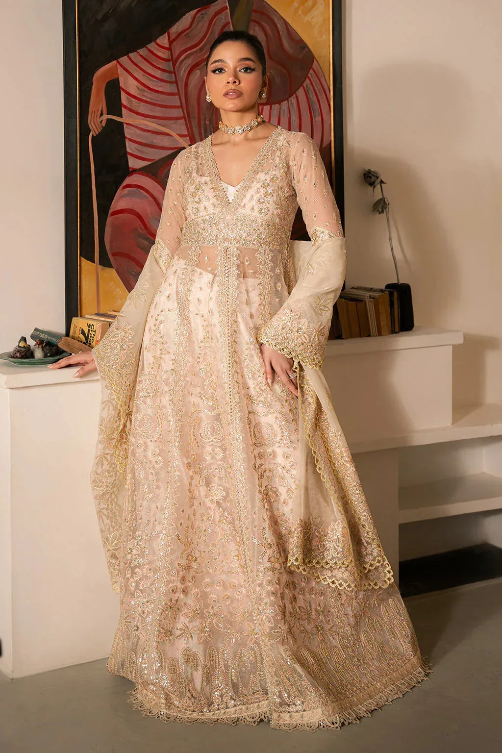 Ayzel Solene Wedding Formals Ivory Organza – view 5 – Poshaq