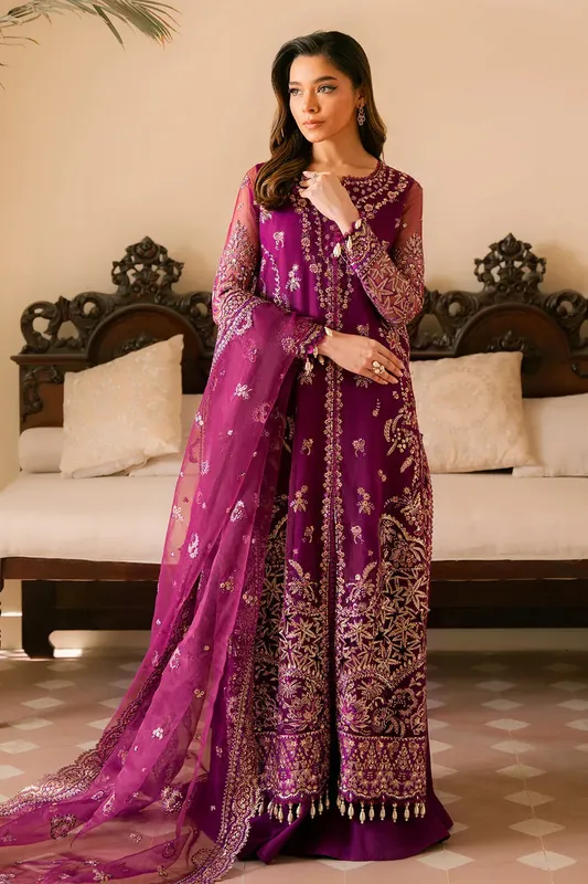 Ayzel Solene Wedding Formals Magenta Raw Silk – view 1 – Poshaq
