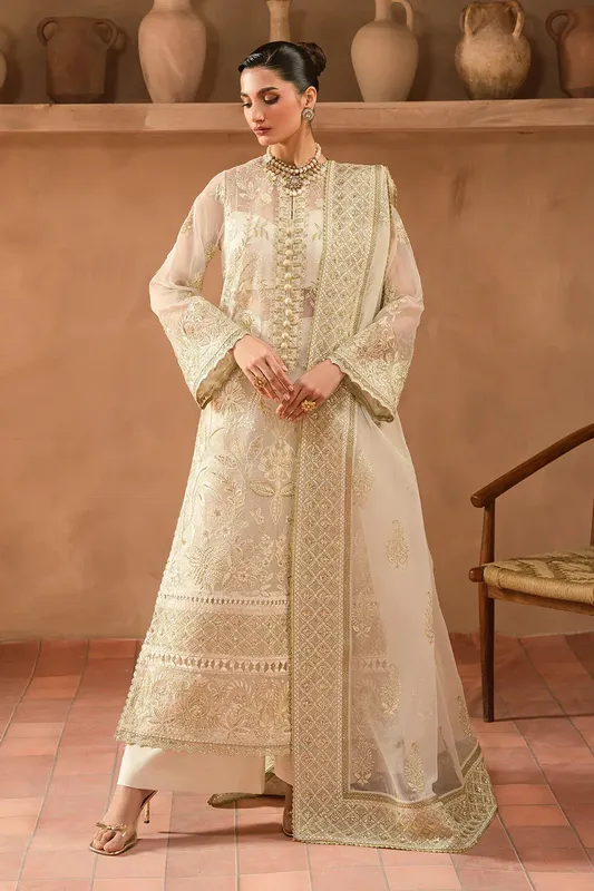 Ayzel Panache Wedding Formals Off White Raw Silk – view 1 – Poshaq