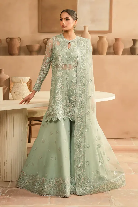 Ayzel Panache Wedding Formals Aqua Raw Silk – view 1 – Poshaq