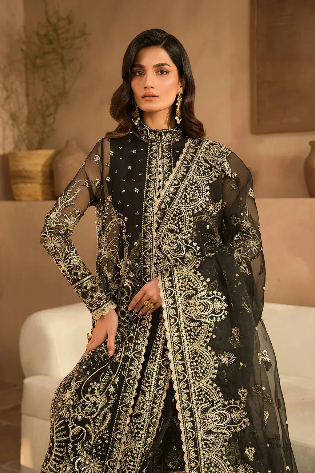 Ayzel Panache Wedding Formals Black Raw Silk – view 5 – Poshaq