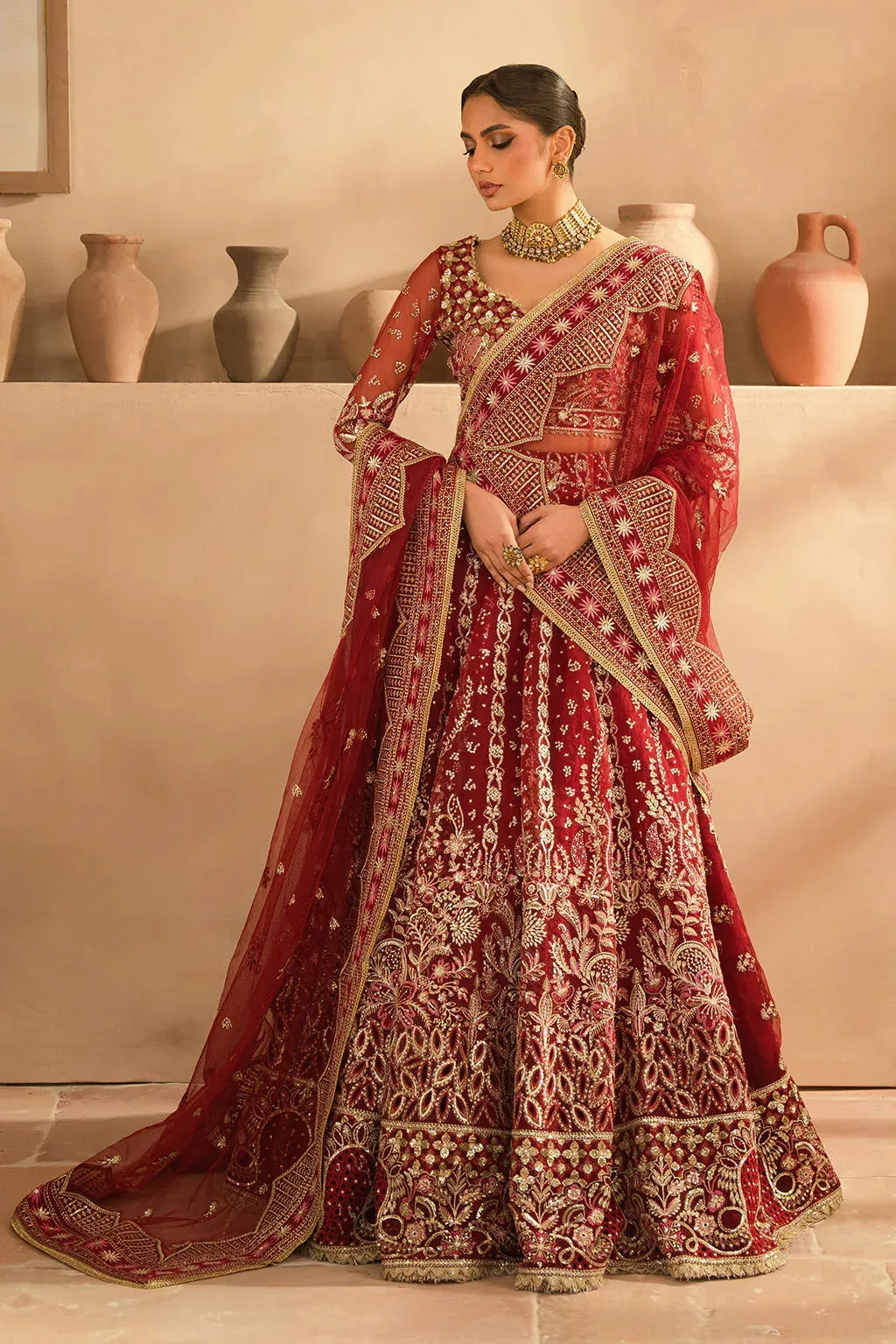 Ayzel Panache Wedding Formals Maroon Raw Silk – view 7 – Poshaq