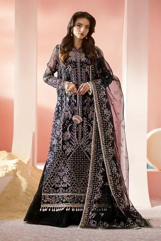 Ayzel Luminara Wedding Formals Black Raw Silk – view 1 – Poshaq