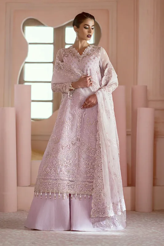 Ayzel Luminara Wedding Formals Lilac Raw Silk – view 1 – Poshaq